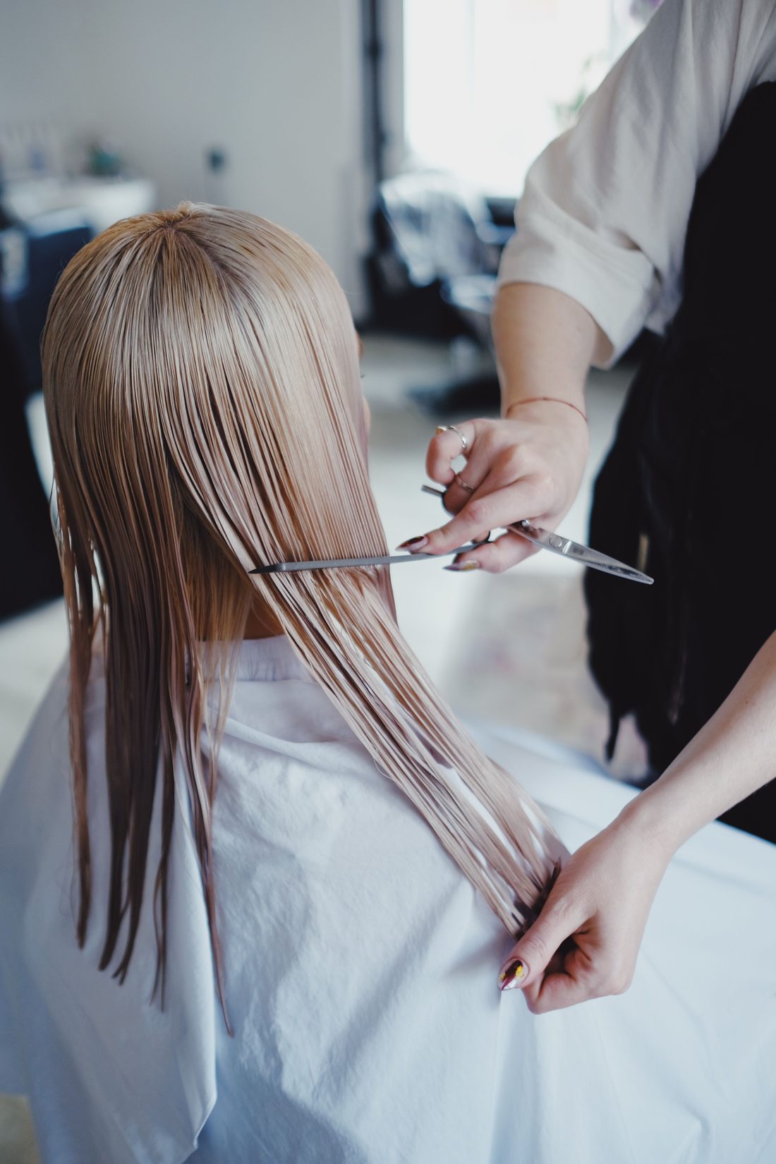 A precise cut being finished through the lengths