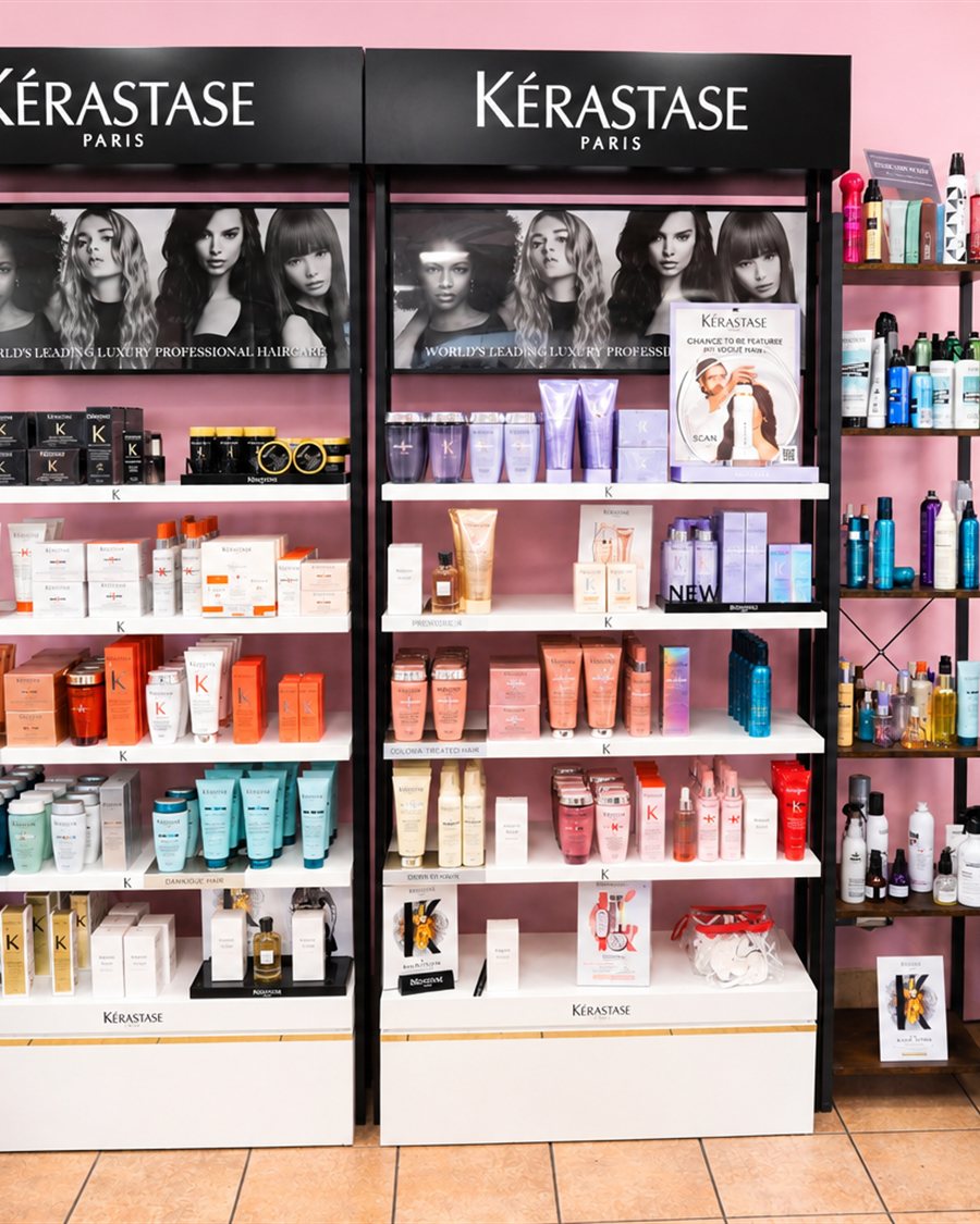 Kérastase homecare on the shelves at Servanté Studio